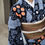 サムネイル： 絞り浴衣 有松絞り 藍染め 花 身丈164 裄67