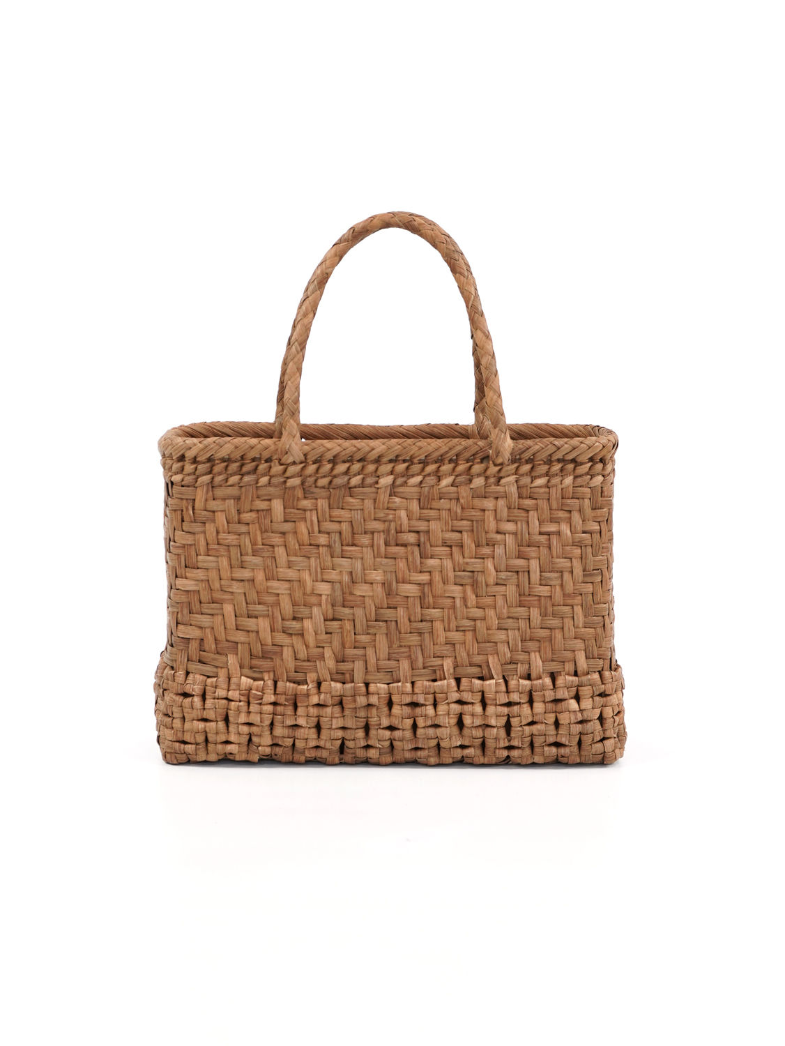 山葡萄かごバッグ 網代 花編み 中