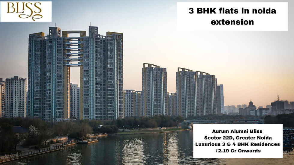3 BHK flats in noida extension