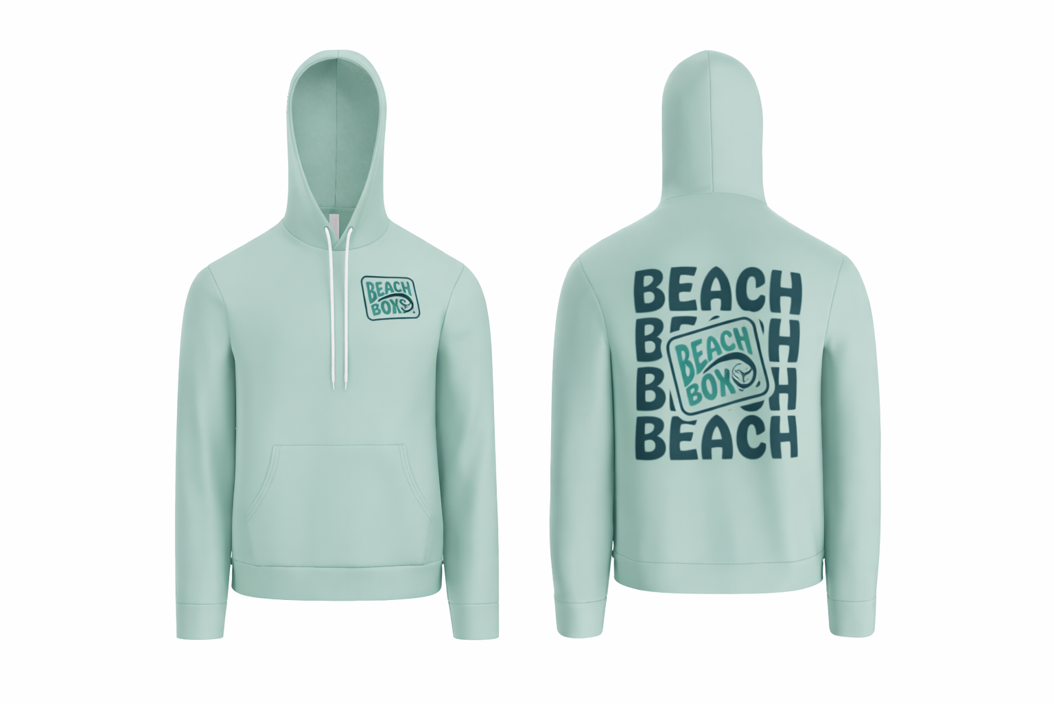 Beach Box BELLA+CANVAS® Unisex Sponge Fleece Pullover Hoodie