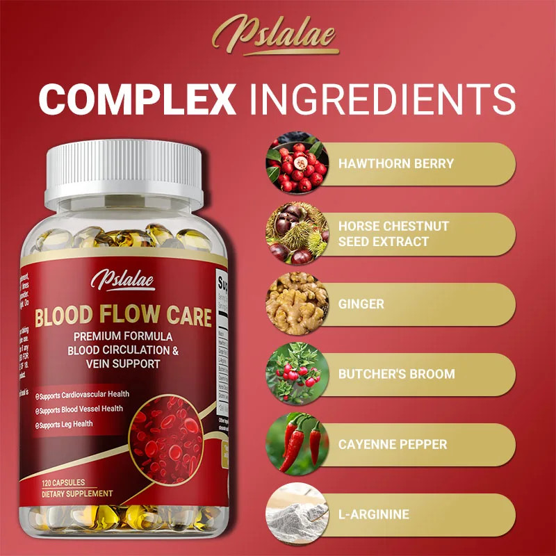 Blood Flow Care - Promotes Leg Vein, Heart, Blood Vessel and Cardiovascular view 3