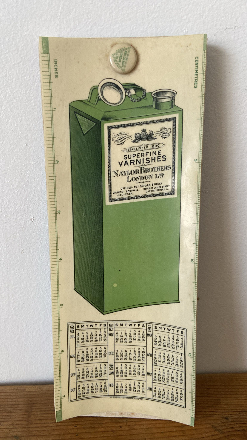 Thumbnail: Varnish advertising calendar - Naylor Brothers 1910/11