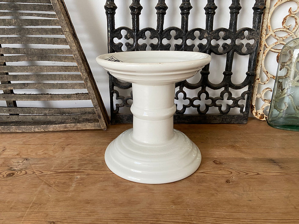 Thumbnail: Parnall and Sons antique white ironstone ham stand