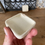 Thumbnail: Antique White Rose tooth paste square pot lid & base LEFT POT