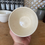 Thumbnail: Small antique stained white ironstone pudding bowl ‘48’