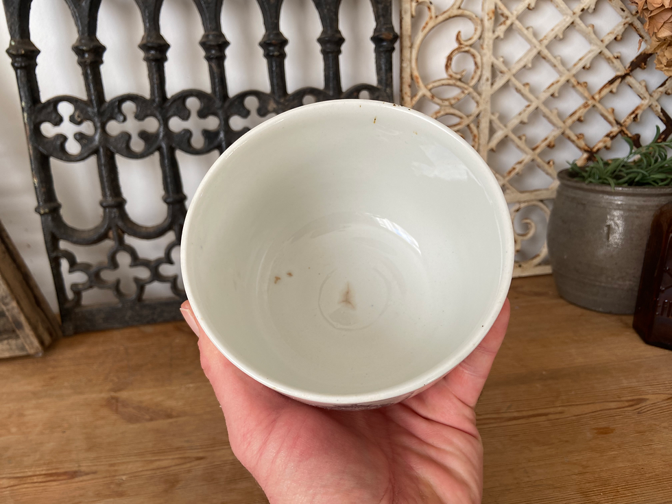 Thumbnail: Antique ironstone Queens Pudding Boiler -  Challis Patent No.14