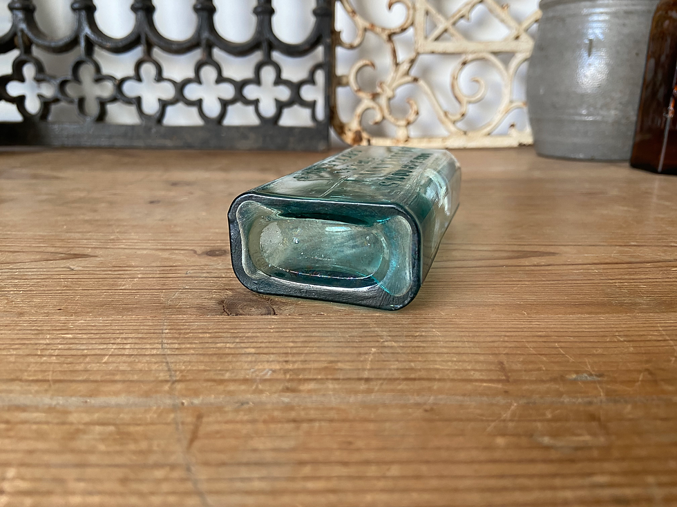 Thumbnail: Antique Fields Cattle Oils veterinary glass bottle