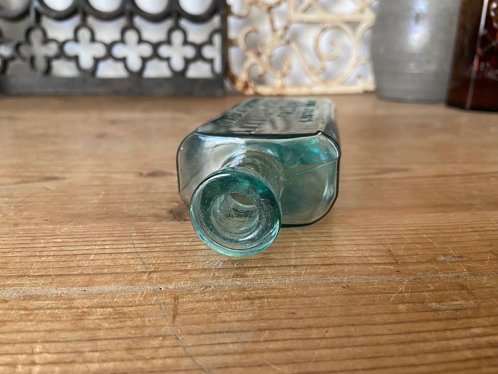 Thumbnail: Antique Fields Cattle Oils veterinary glass bottle