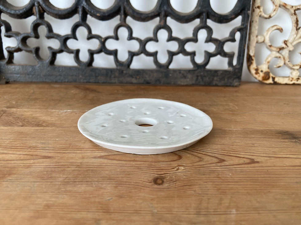 Thumbnail: Small vintage porcelain drainer dish