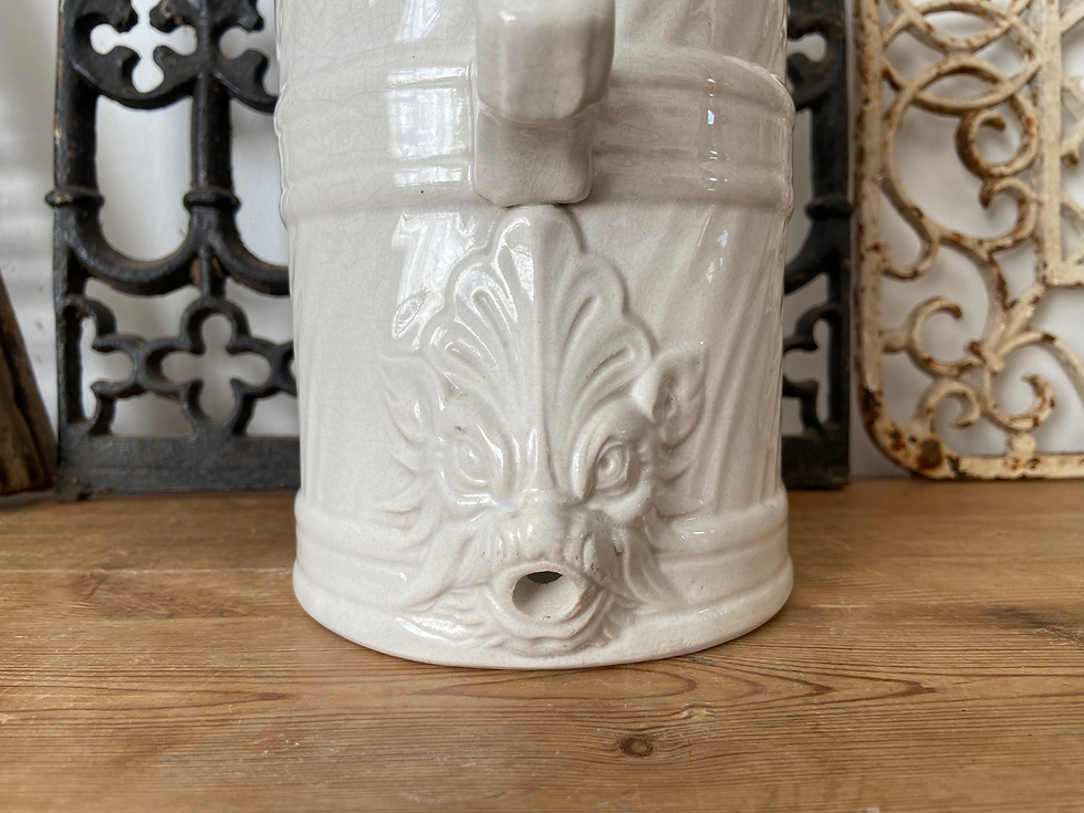 Thumbnail: Antique ironstone wall font jug - 
