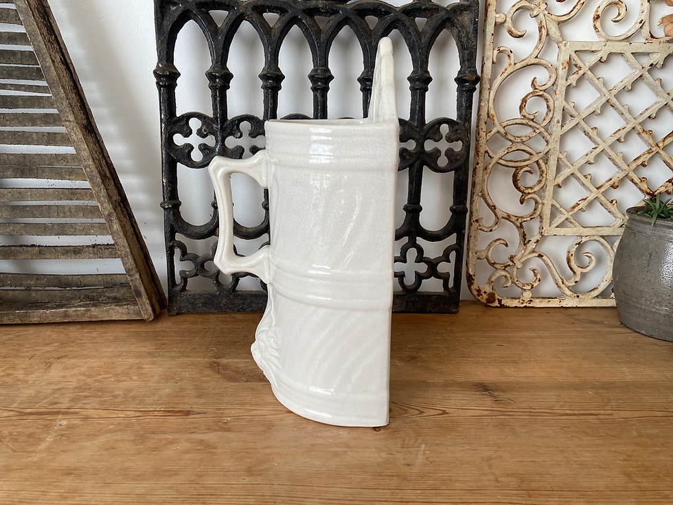 Thumbnail: Antique ironstone wall font jug - 