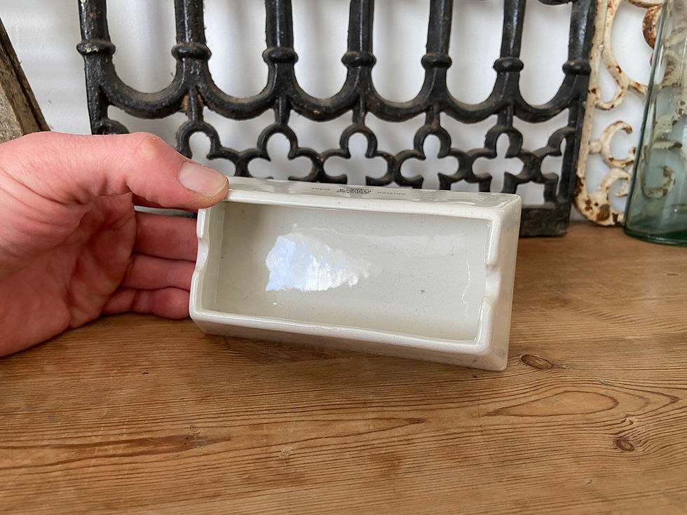 Thumbnail: White ironstone damper roller - The Digby Series stamp moistener