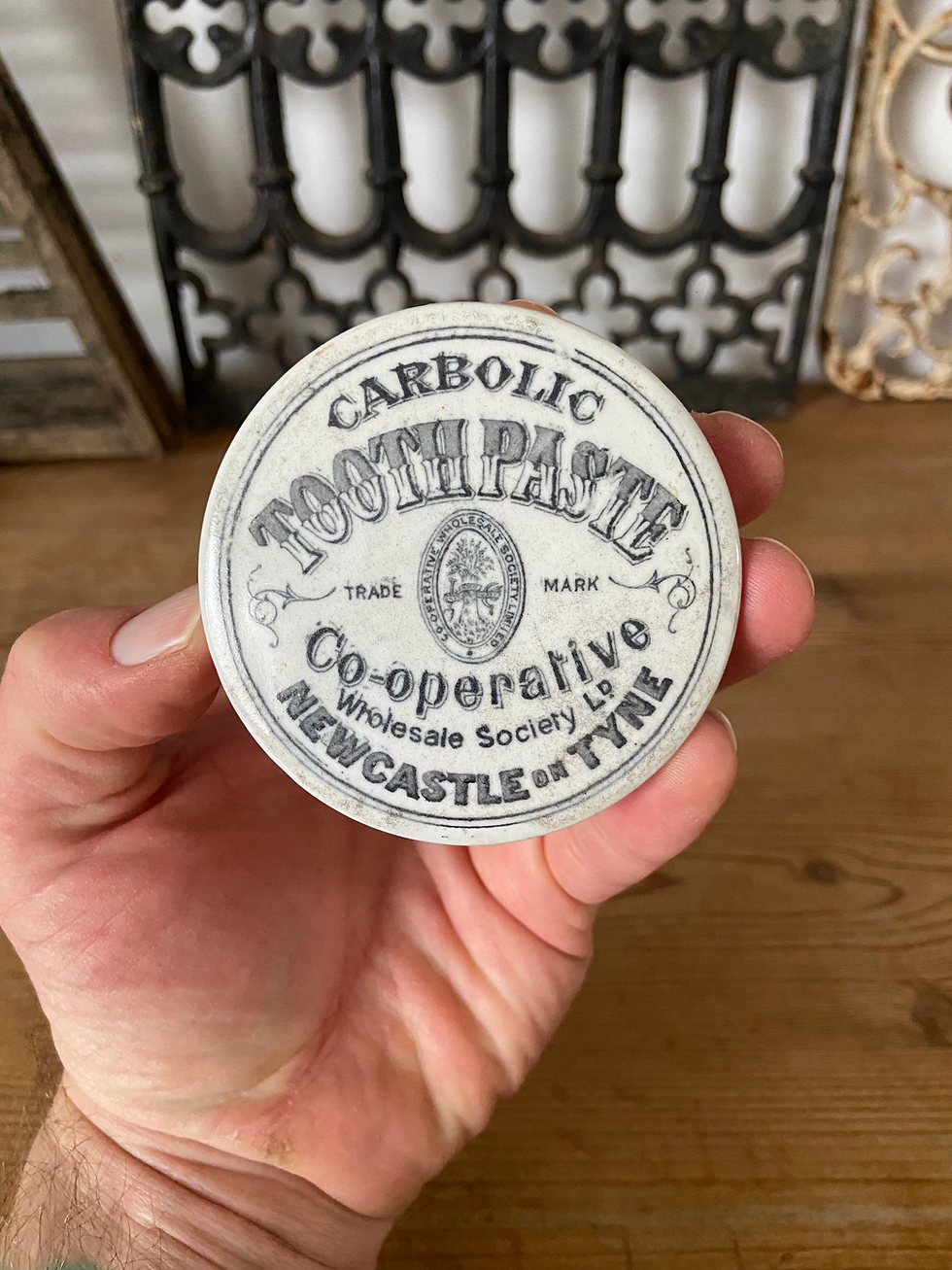 Thumbnail: Antique Carbolic Tooth Paste pot - Newcastle Co-Op Wholesale Society 