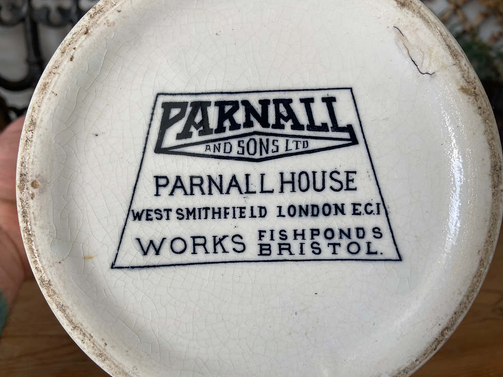 Thumbnail: Rare small plain white ironstone cream pail - Parnall & Sons