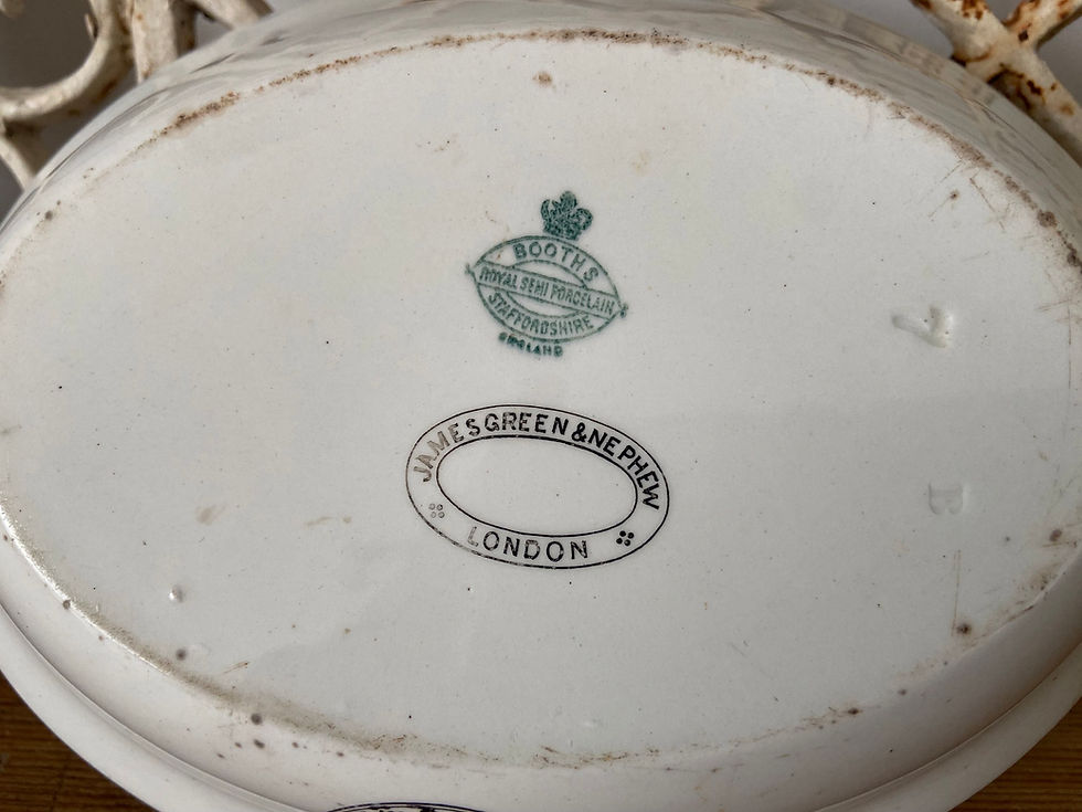 Thumbnail: Antique ironstone pie dish - Fanconi & Co. Boscombe Arcade