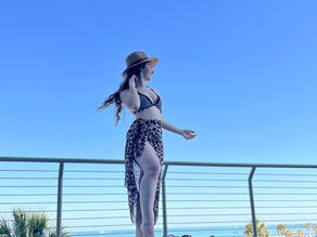 Leopard bikinis and Beach Days