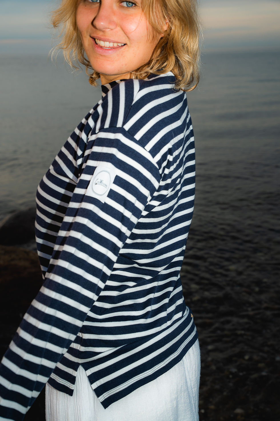 Thumbnail: Unisex Sweatshirt navy white