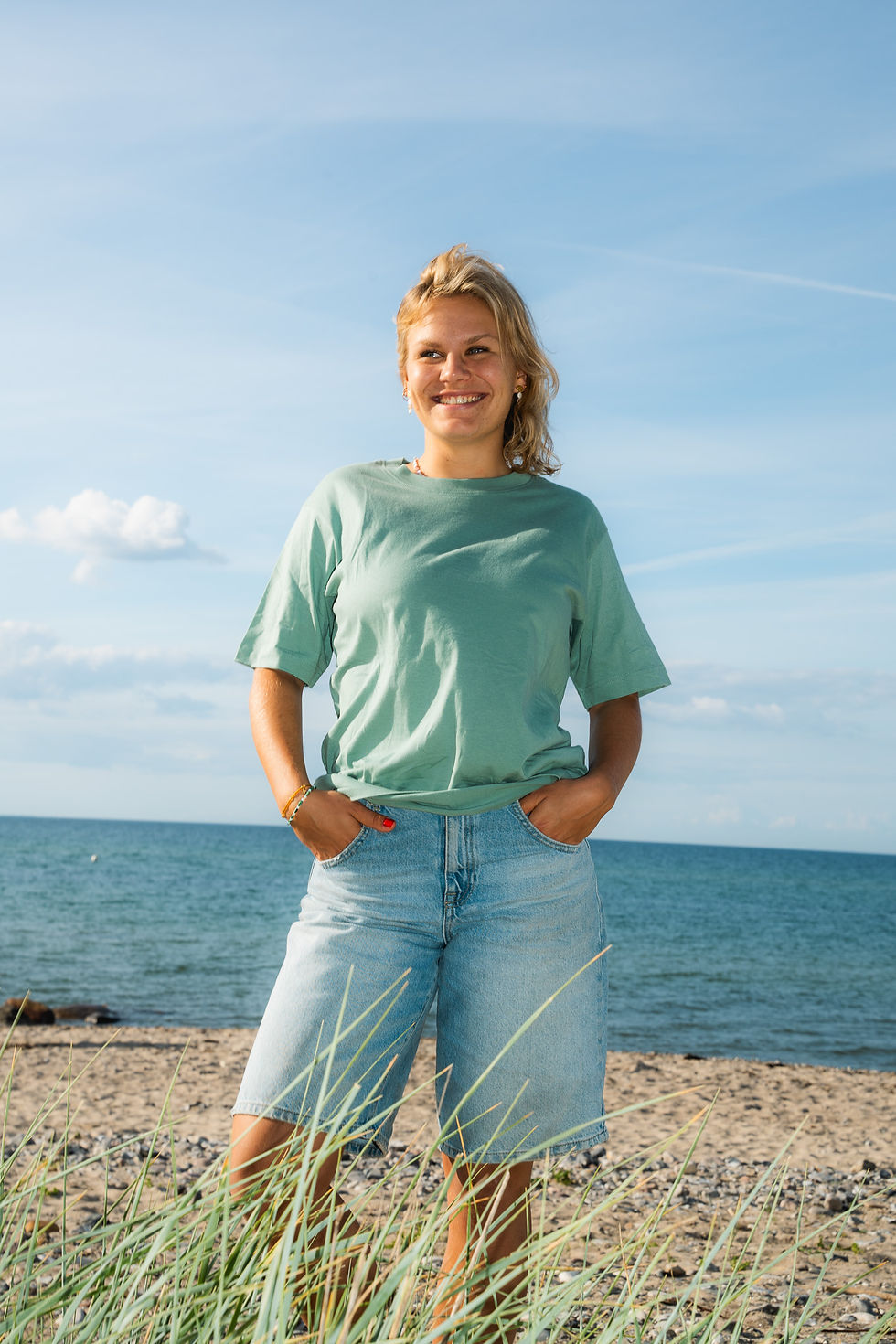 Thumbnail: Dänemark Dünen sage green Unisex T-Shirt