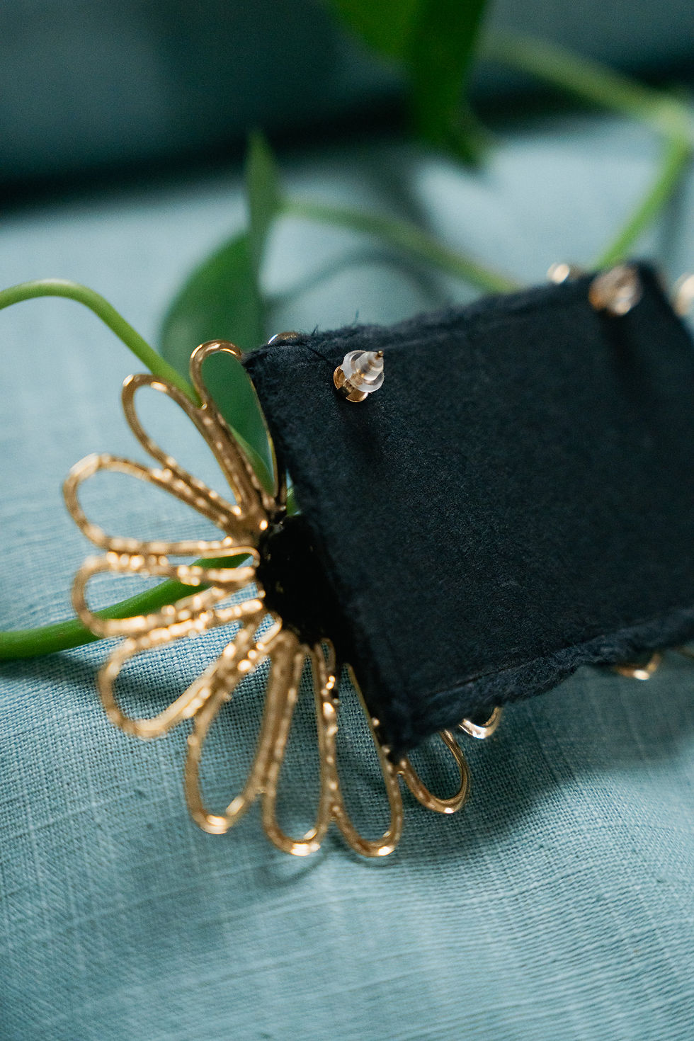 Miniaturbild: Flower Power Ohrringe Gold