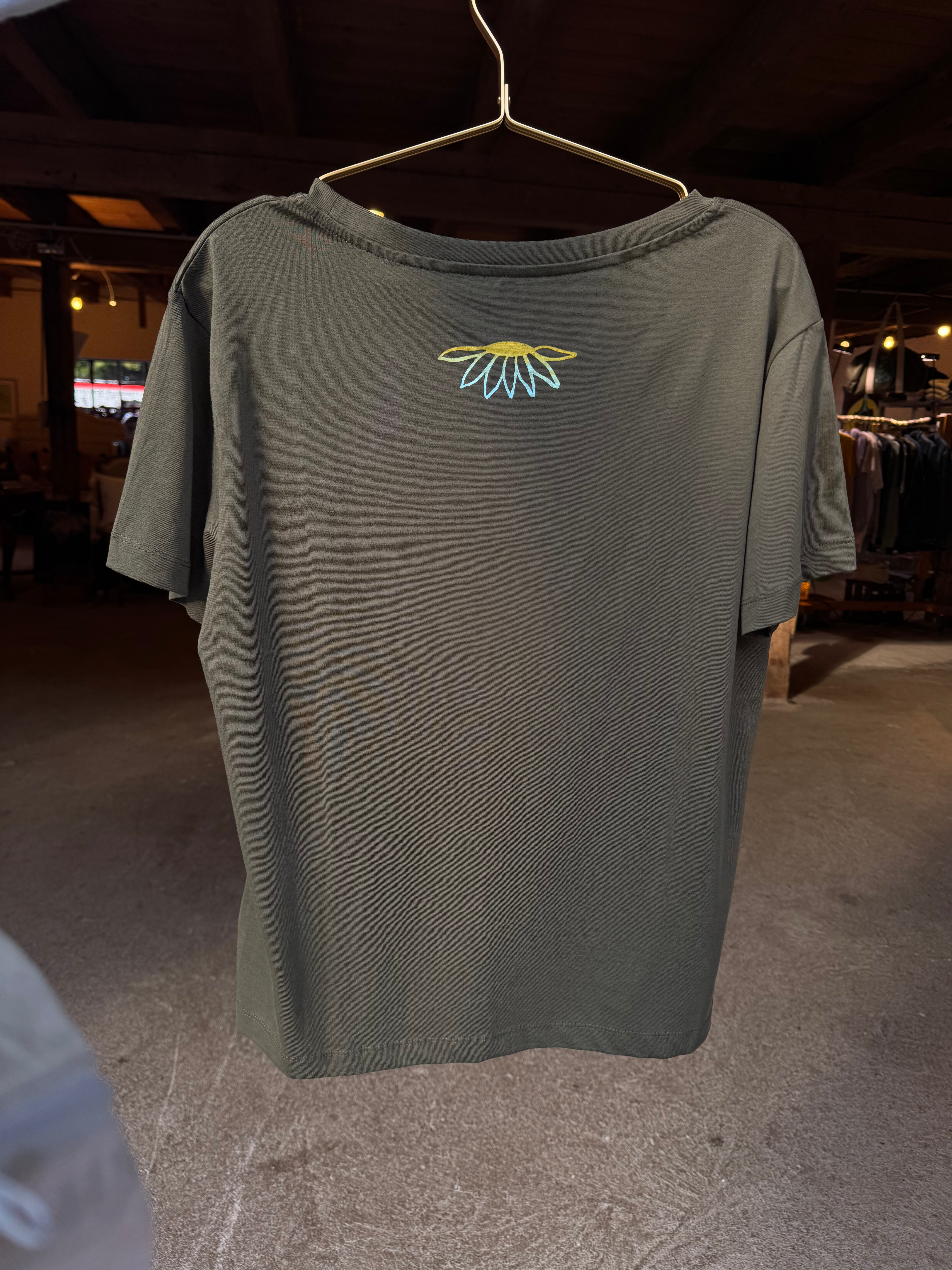 Bloom T-shirt Damen Olive