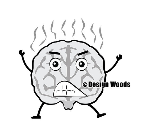 Funny Brain Character