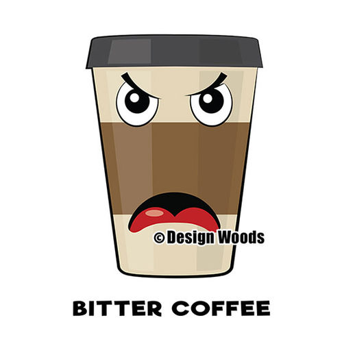 Funny Coffee Quote / Sayin - vector illustrated In Humorous way
