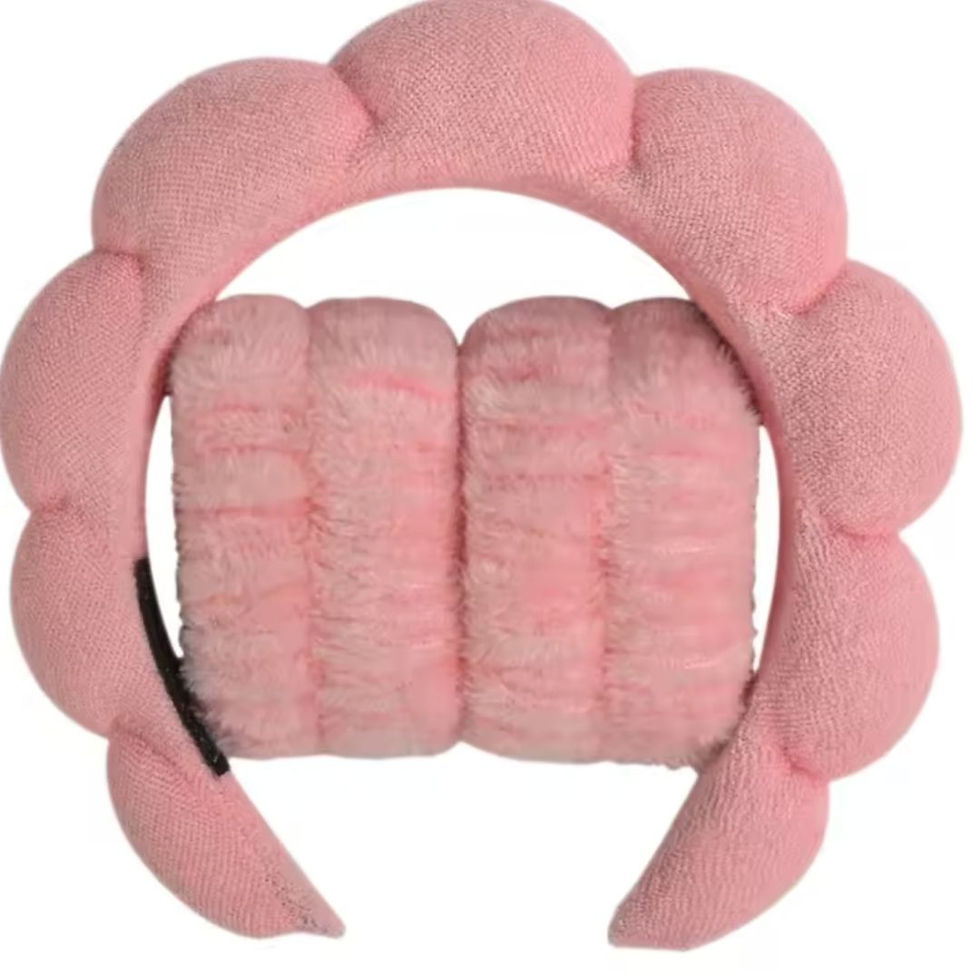Miniaturbild: Puffy Spa Stirnband mit Wascharmband
