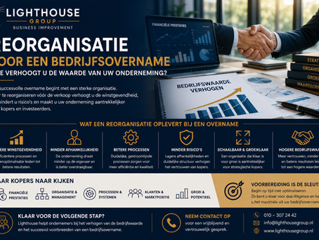 Reorganisatie voor een bedrijfsovername: hoe verhoogt u de waarde van uw onderneming?