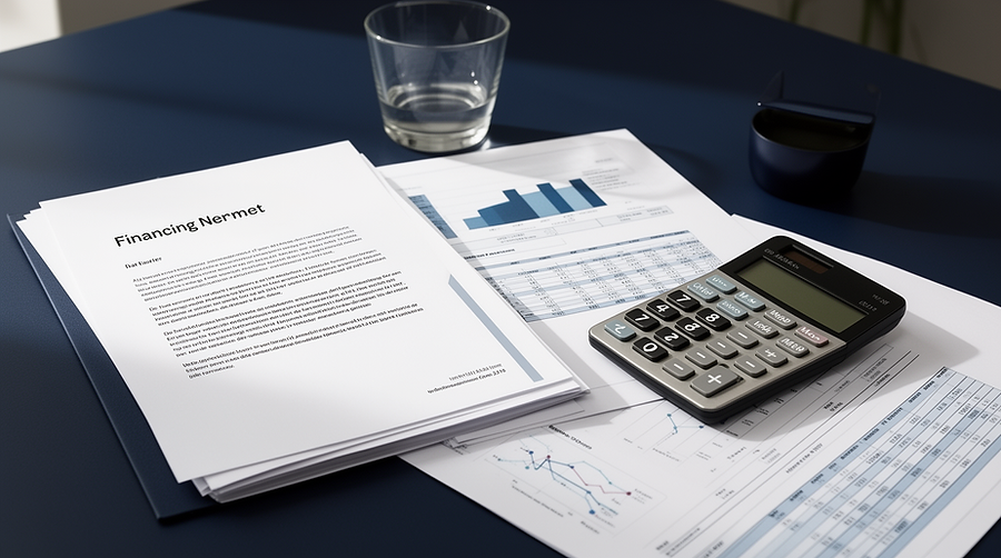 Financieringsaanvraag score voor MKB in Lighthouse-stijl