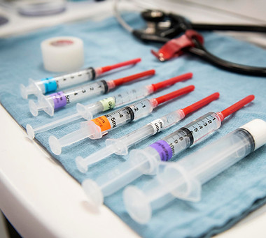 Sterile syringe labels