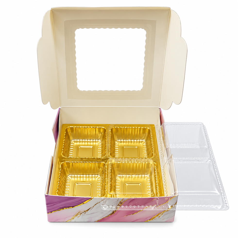 Thumbnail: 4 Cavity Chocolate Box - 10 Pc