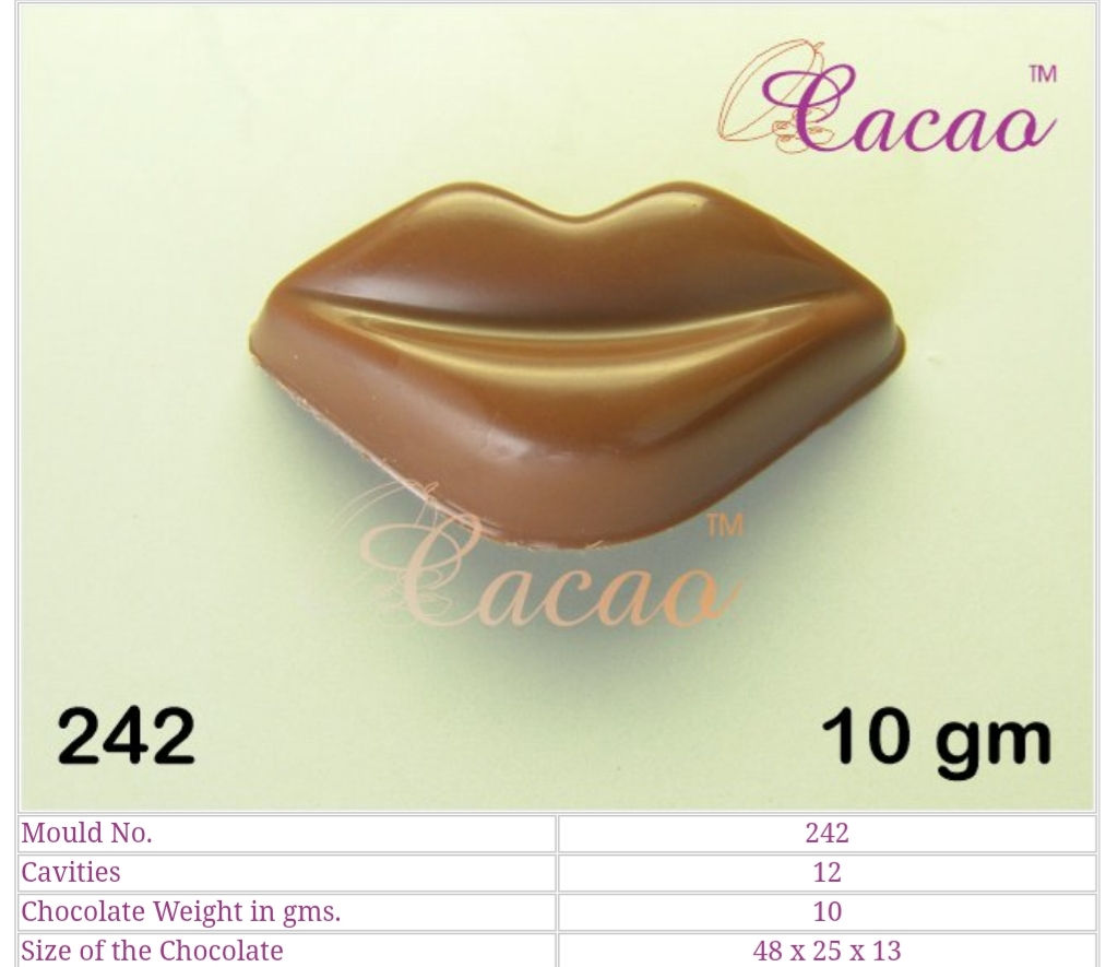 Lips- Cacao Mold No. 242