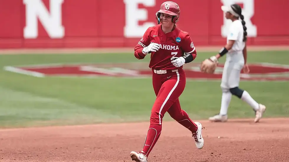 Kasidi Pickering doubled three times to tie a program record in the 34-0 win over UTEP. | Oklahoma Athletics