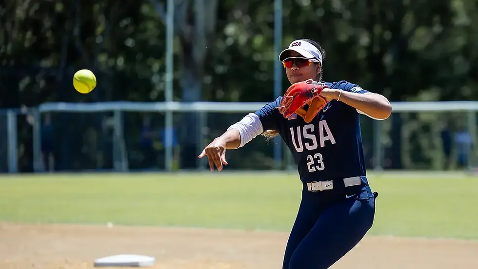 Tiare Jennings helped Team USA to a gold medal at the 2025 World Games. | USA Softball