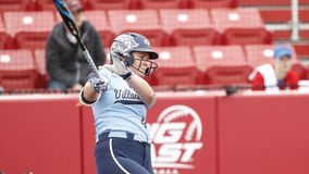 Villanova's Paige Rauch Leads In The Circle, At The Plate