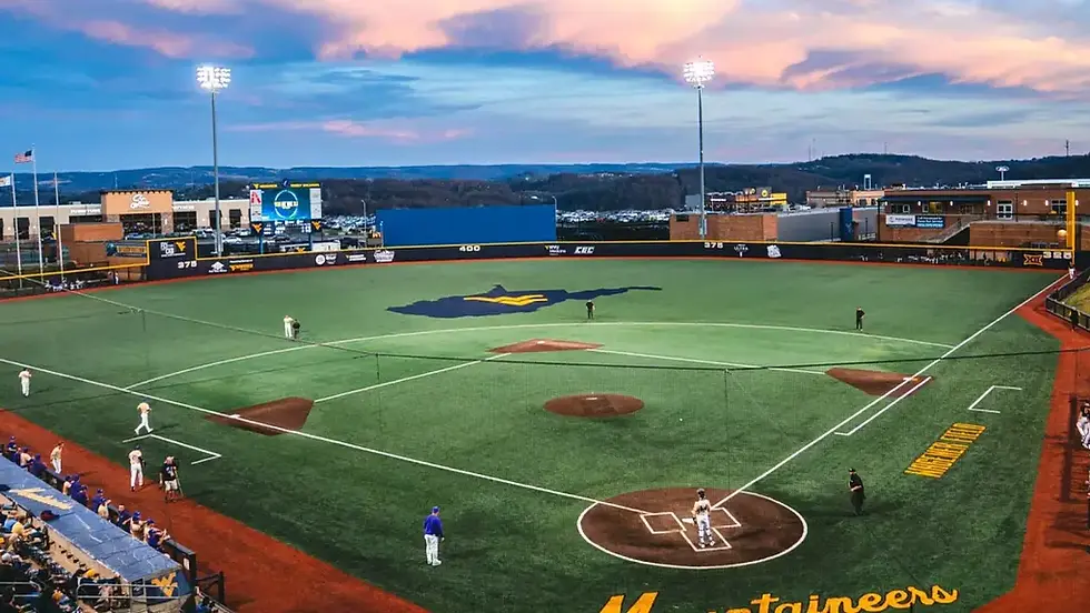 West Virginia baseball field at Kendrick Family Ballpark. | WVU Athletics