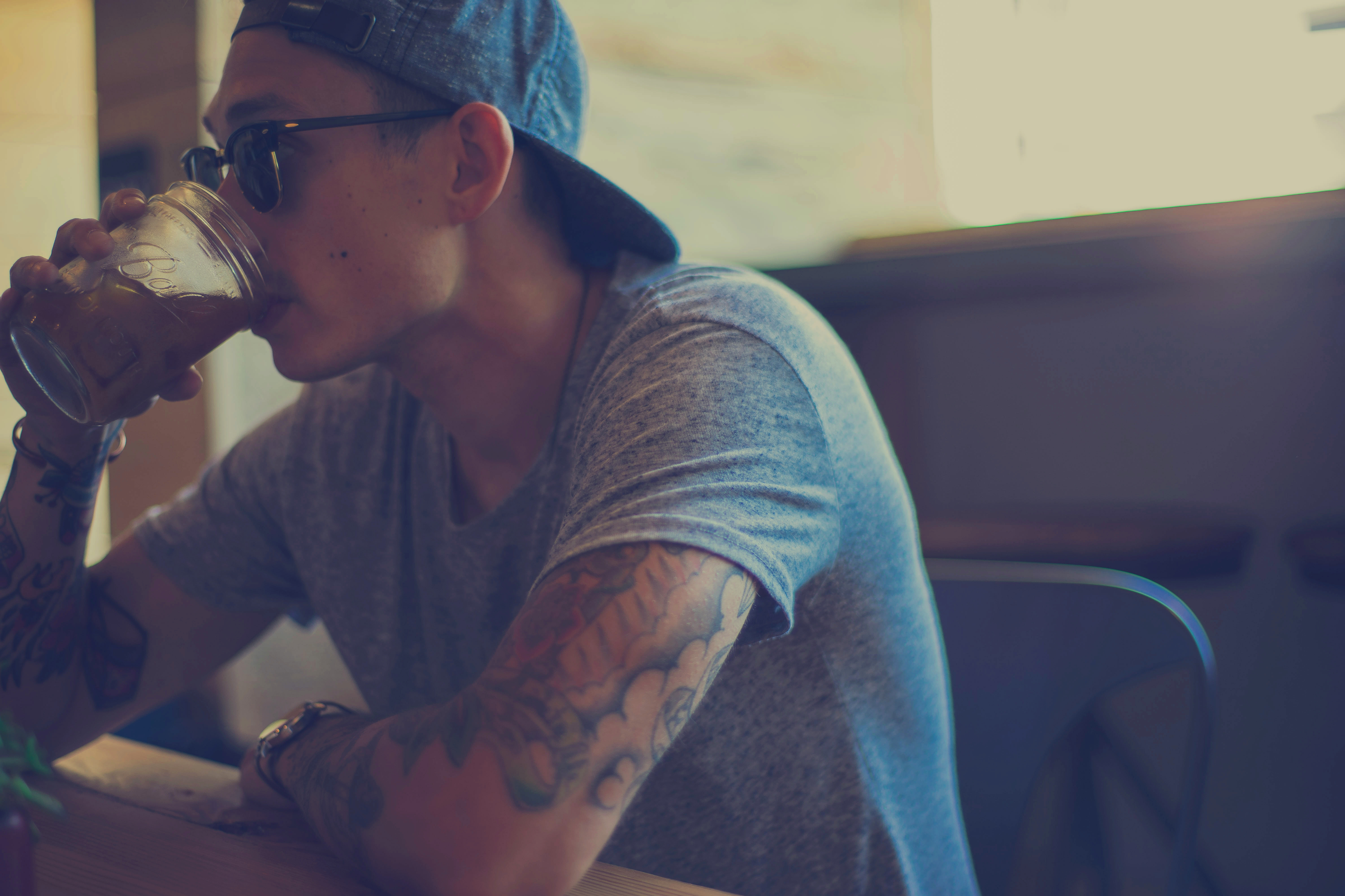 Man drinking