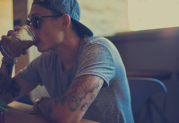 Man drinking