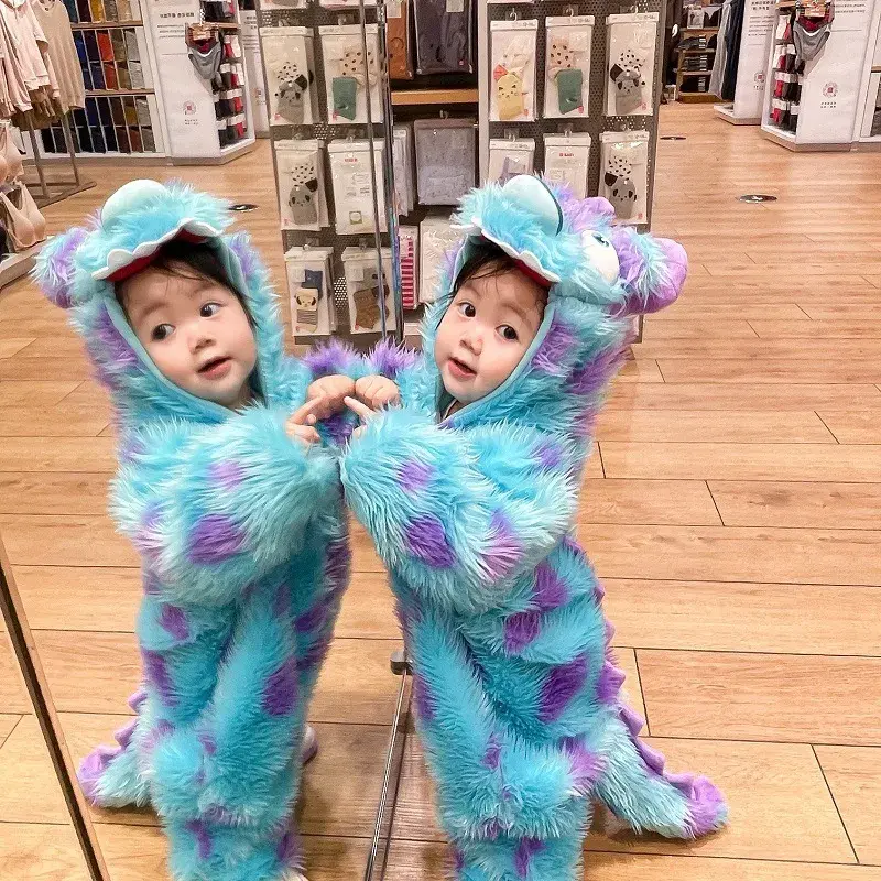 Thumbnail: Cute Animal Baby Jumpsuit With Hooded Zipper
