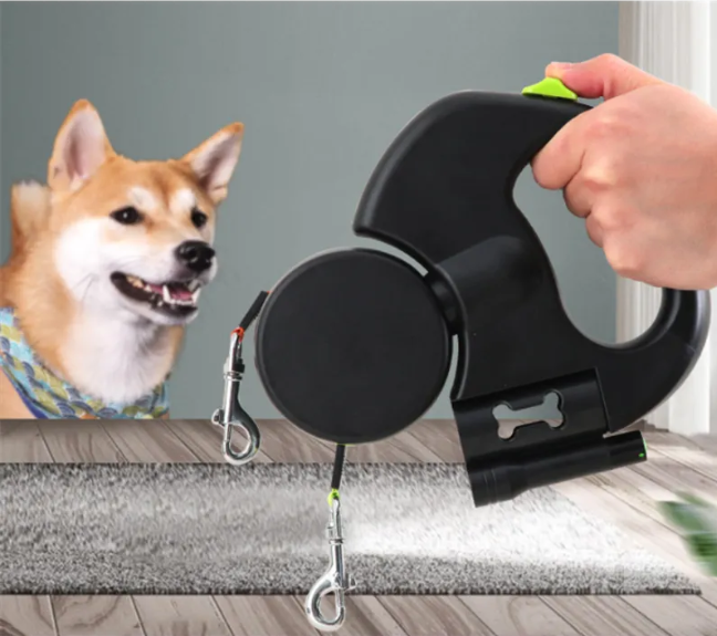 Thumbnail: Auto Double Dog Leash