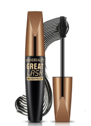 Waterproof Silk Fiber Black Mascara for Lengthening (One)