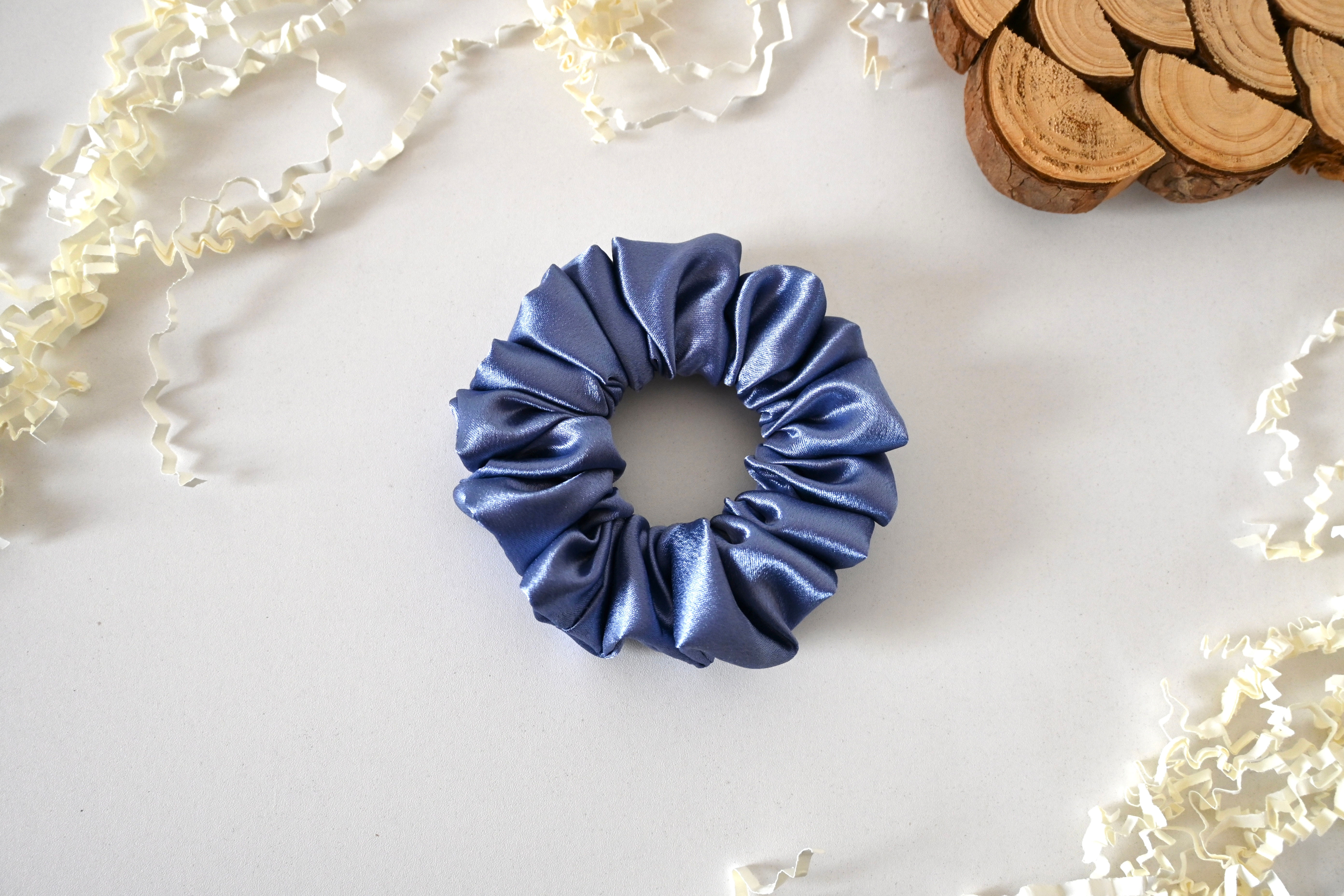 Midnight Blue Satin