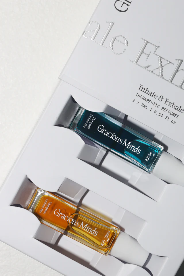 blue and yellow perfumes for Gracious Mind