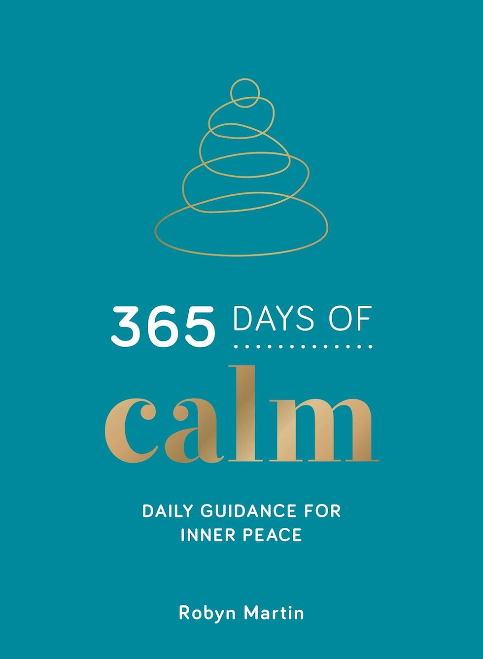 365 days of calm blue book front cover