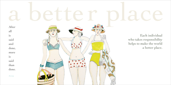 Thumbnail: inside pages of quotations and illustrations for book called philosophy