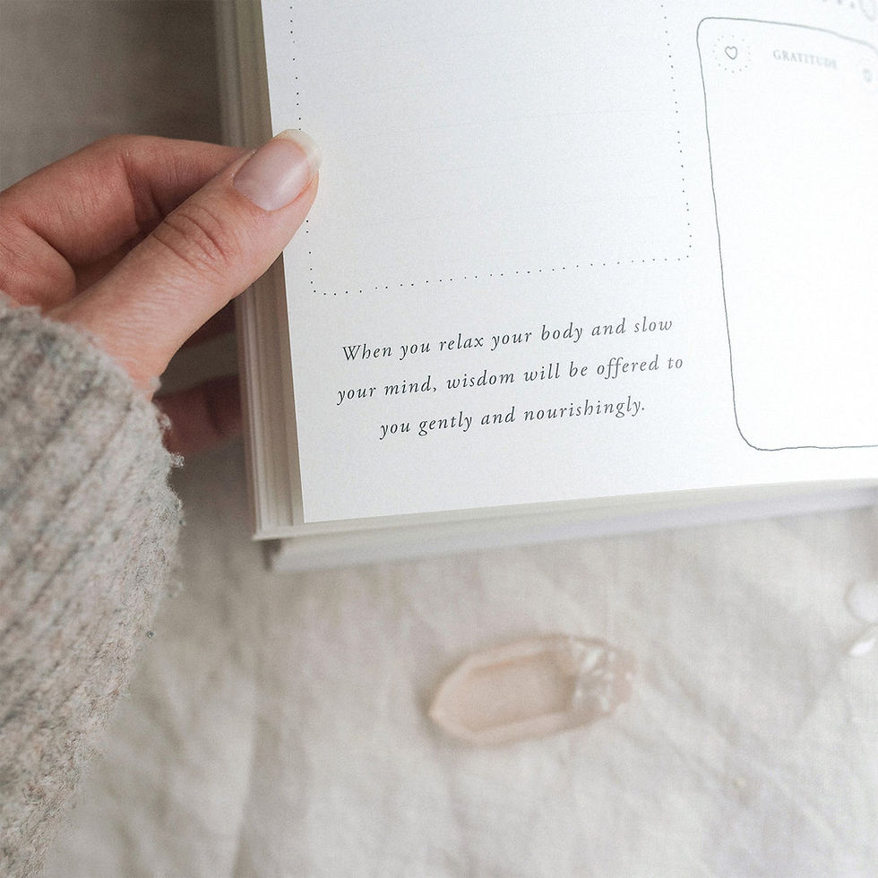 Thumbnail: A Year of Coming Home is a guided weekly journal that inspires slowing down and self-care to awaken your spirit.
