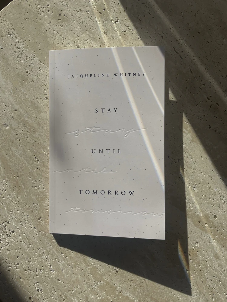 Thumbnail: front cover of Jacqueline Whitney book - Stay until tomorrow'.