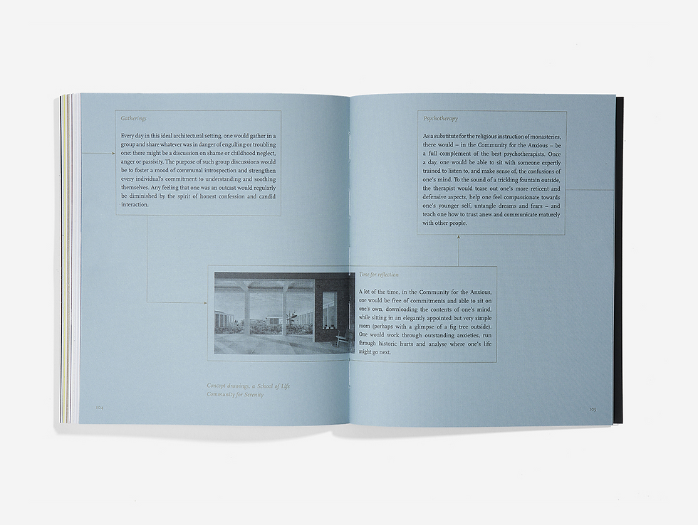 Thumbnail: Inside pages of book Anxiety by school of life