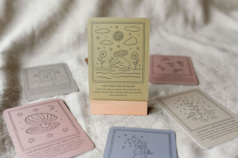 Thumbnail: beautiful hand drawn self affirmation cards