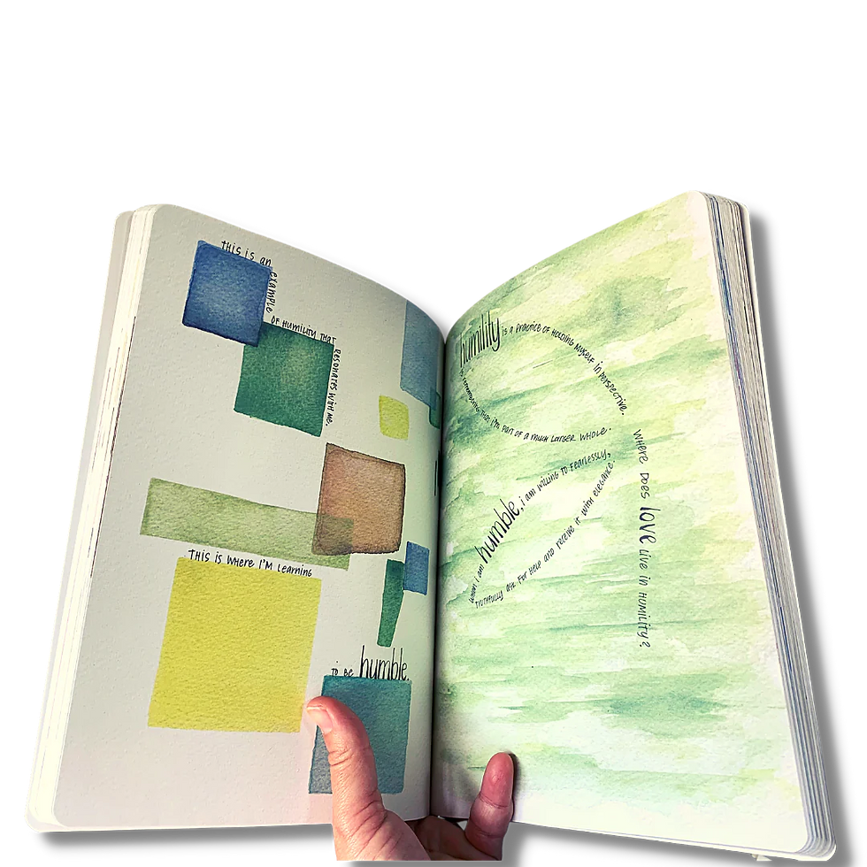 inside illustrations of being you journal